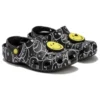 Smiley World Classic Clogs ”Svart Vit Gul”