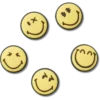 Smileyworld 5-pack Jibbitz-berlocker