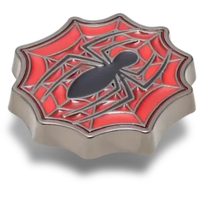 Spider-Man-logotyp med spindelnät – Jibbitz-skoberlocker