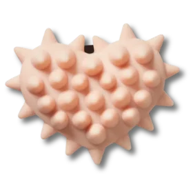 Spike ljusrosa hjärtformad Jibbitz™-berlock