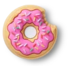 Sprinkle Donut Bite Jibbitz™-berlocker