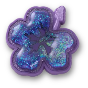 Squish Purple Hibiscus Jibbitz™-berlocker