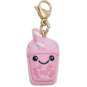 Söt rosa Boba-berlock, Jibbitz-skoberlocker