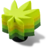 Stacked Hemp Leaf Jibbitz™-berlocker