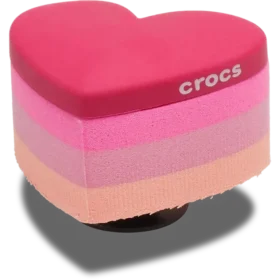 Stacked Pink Heart Jibbitz™-berlocker