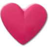 Stacked Pink Heart Jibbitz™-berlocker