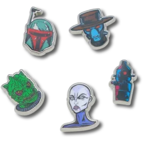 Star Wars-karaktärer, 5-pack Jibbitz™-berlocker