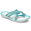 Stickade Flip-flops blå-vita
