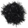 Svarta Jibbitz™-berlocker med glitterpompon