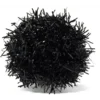 Svarta Jibbitz™-berlocker med glitterpompon