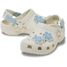 Toddler Classic Denim Flower med justerbar bakrem