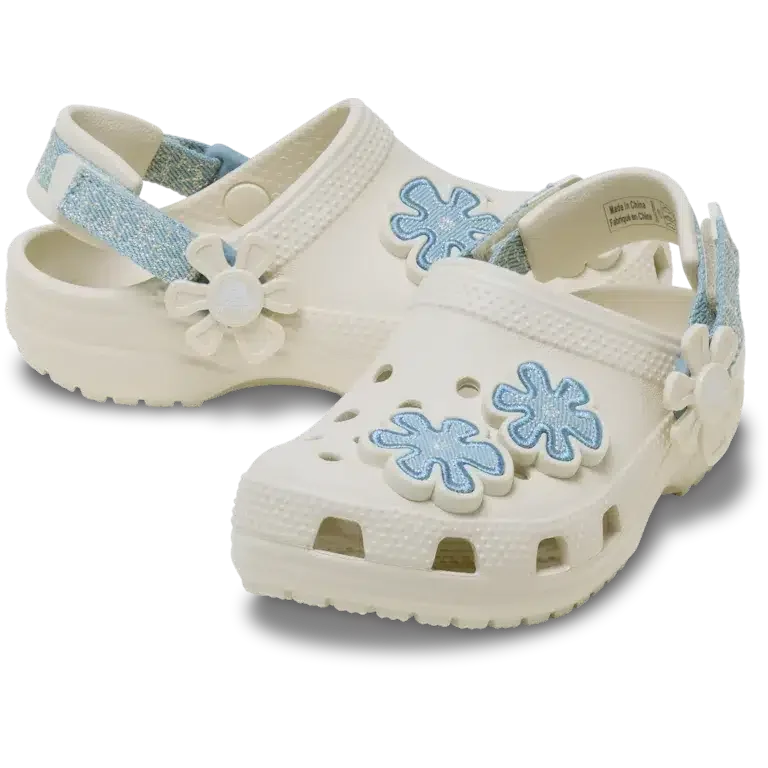 Toddler Classic Denim Flower med justerbar bakrem Toddler Classic Denim Flower med justerbar bakrem