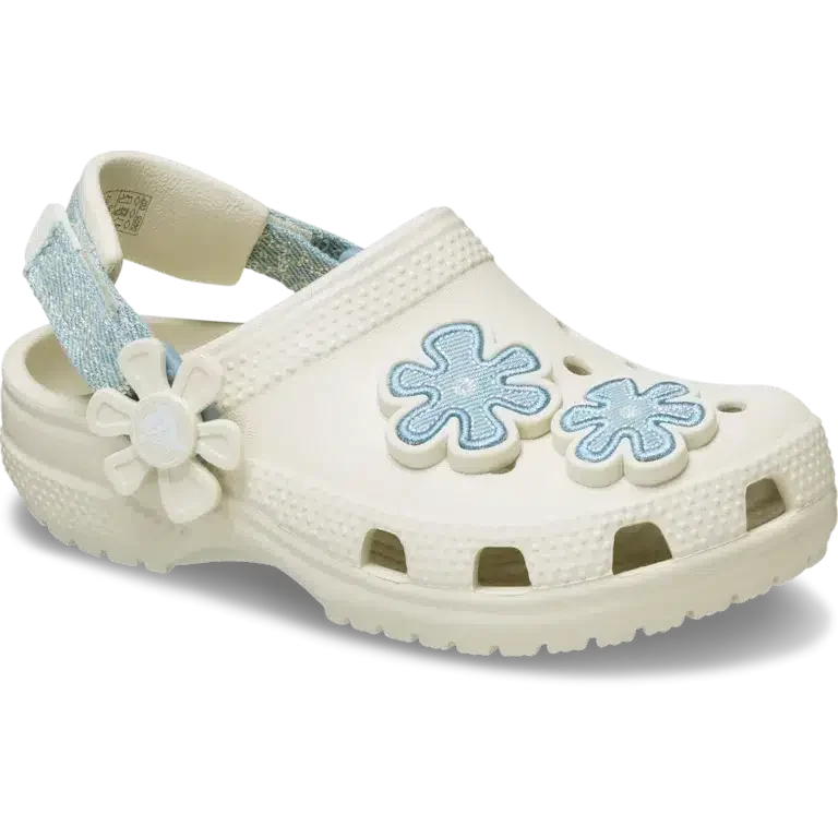 Toddler Classic Denim Flower med justerbar bakrem Toddler Classic Denim Flower med justerbar bakrem