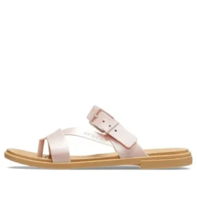 Tulum Shimmer Toe Post Sandal ”Pink Clay”