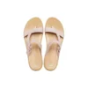 Tulum Shimmer Toe Post Sandal ”Pink Clay”