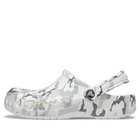 Unisex Bayaband-sandaler – Vit kamouflage ”Gråvit”