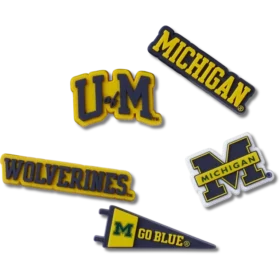 University of Michigan 5-pack Jibbitz™-berlocker