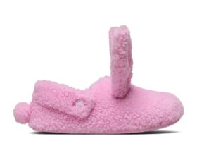 Wmns Classic Cozzzy Bunny Tofflor ’Pink Tweed’